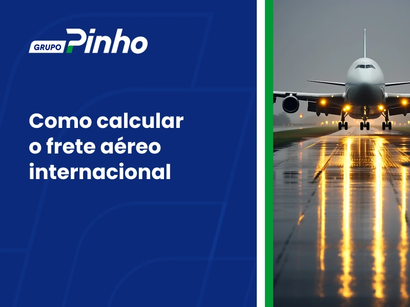 Como calcular o frete aéreo internacional